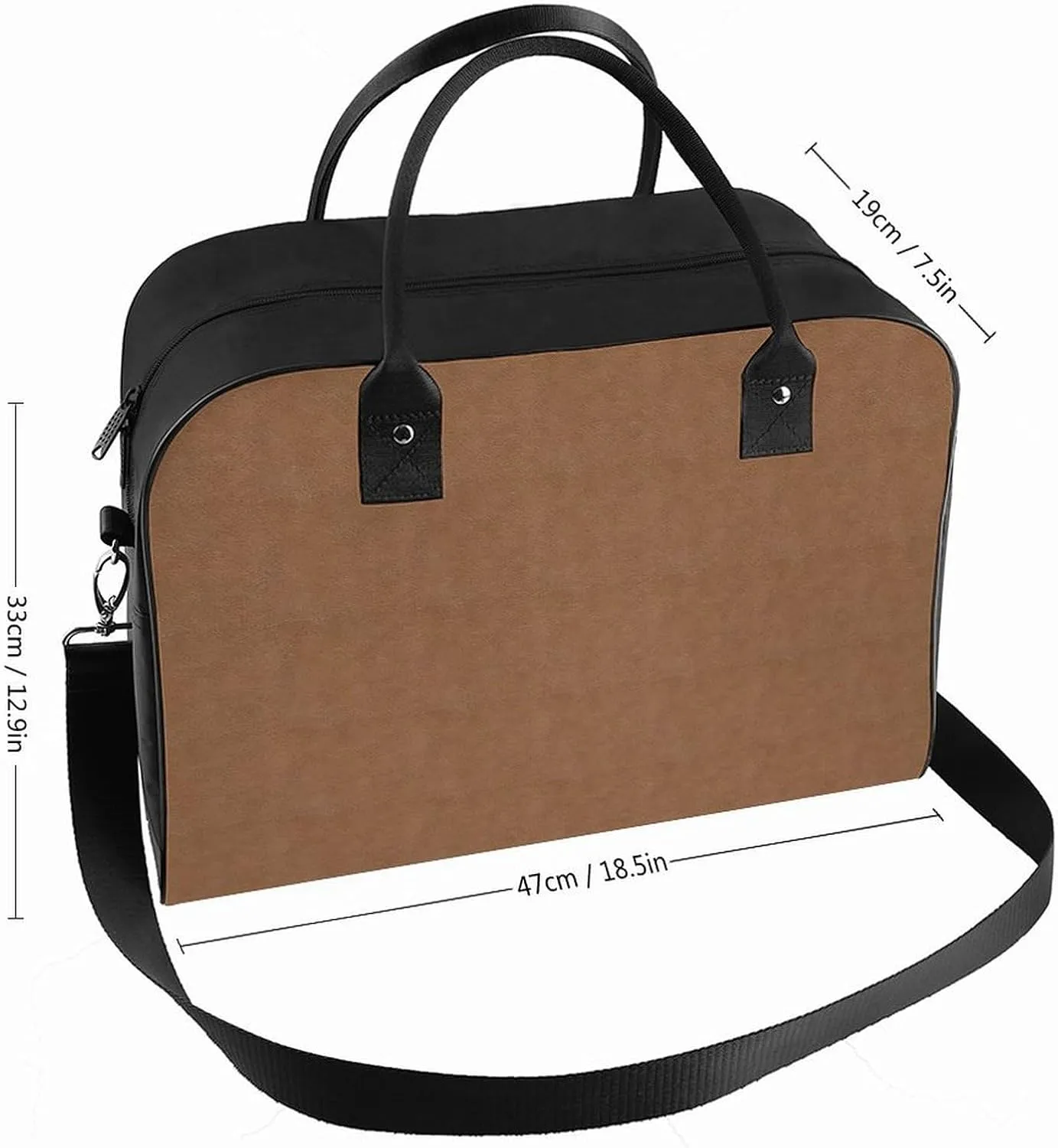 Lines Navy Blue And Yellow Fashionable Large Capacity Travel Handbag Unisex