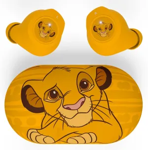Lion King Disney Wireless Earbuds w/Charging Case - Bluetooth Headphones w/Built-in Mic Up to 30 Hrs Playtime- Gifts for Her, Boys, Women, Men, All Fans of Disney Lion King Stuff (Simba)