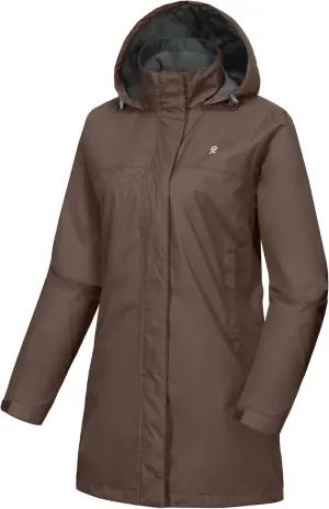 Little Donkey Andy Women’s Waterproof Rain Jacket Lightweight Outdoor Windbreaker Rain Coat Shell for Hiking, Travel