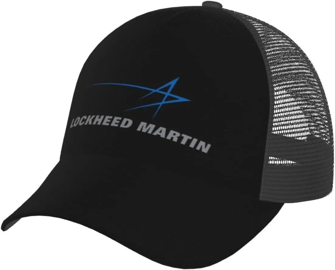 Lockheed Martin Curved Brim Mesh Baseball Cap Casual Sun Hat for Unisex