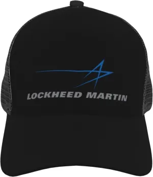 Lockheed Martin Curved Brim Mesh Baseball Cap Casual Sun Hat for Unisex