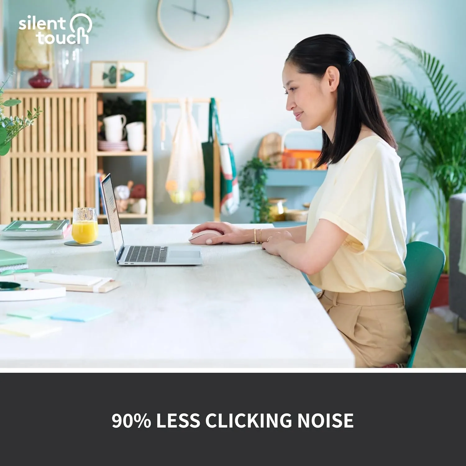 Logitech Signature M550 Wireless Mouse - for Small to Medium Sized Hands, 2-Year Battery, Silent Clicks, Customizable Side Buttons, Bluetooth, Multi-Device Compatibility - Off White
