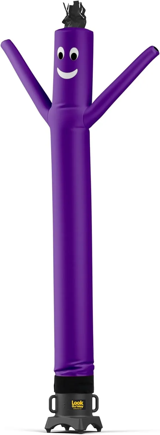 LookOurWay Air Dancers Wacky Waving Inflatable Tube Man Set - 10 Feet Tall Inflatable Dancing Man with Blower - Purple