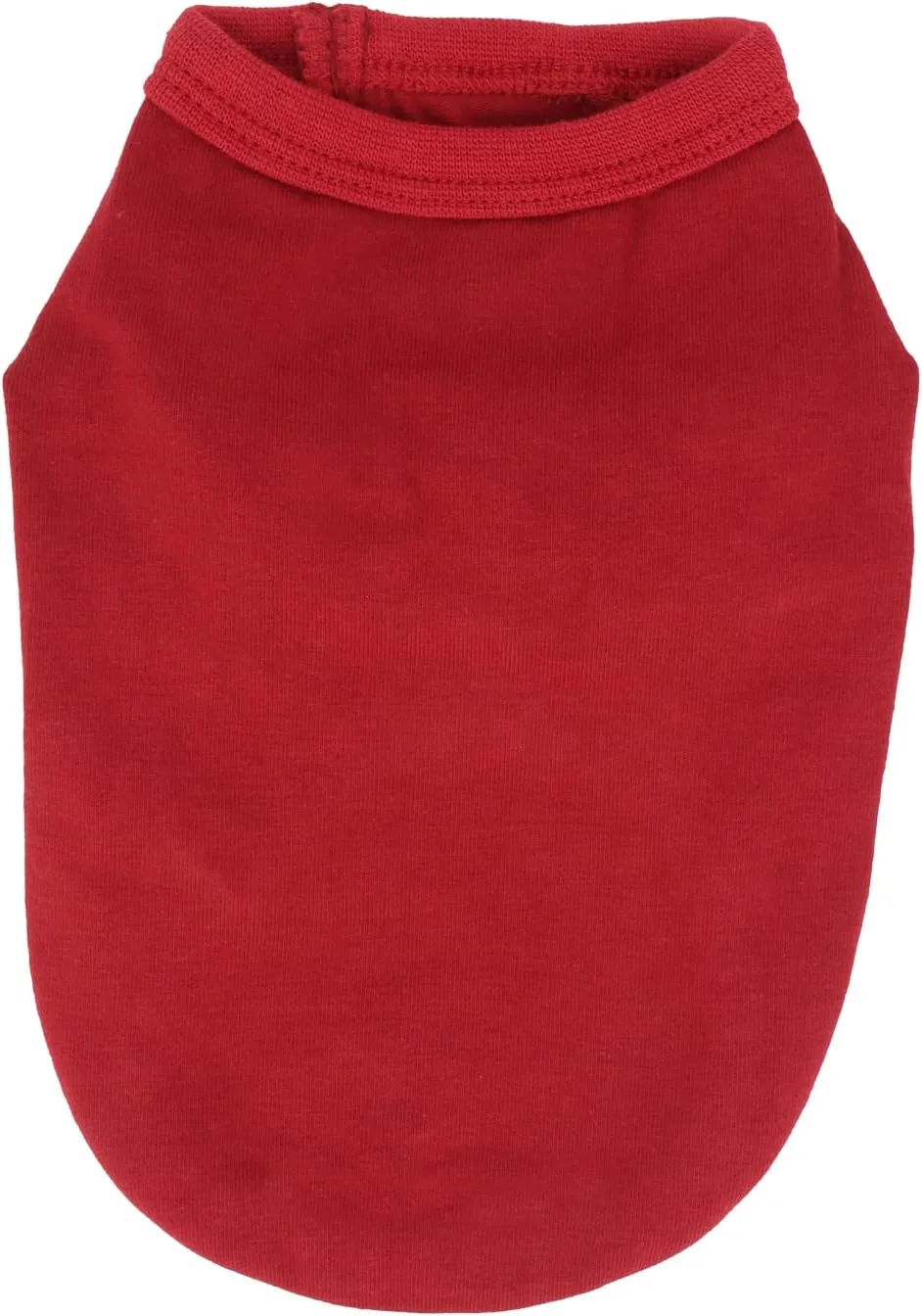 LOPHIPETS 100% Cotton Dog Tee Shirt for Small Dogs Chihuahua Puppy Clothes-Red/L