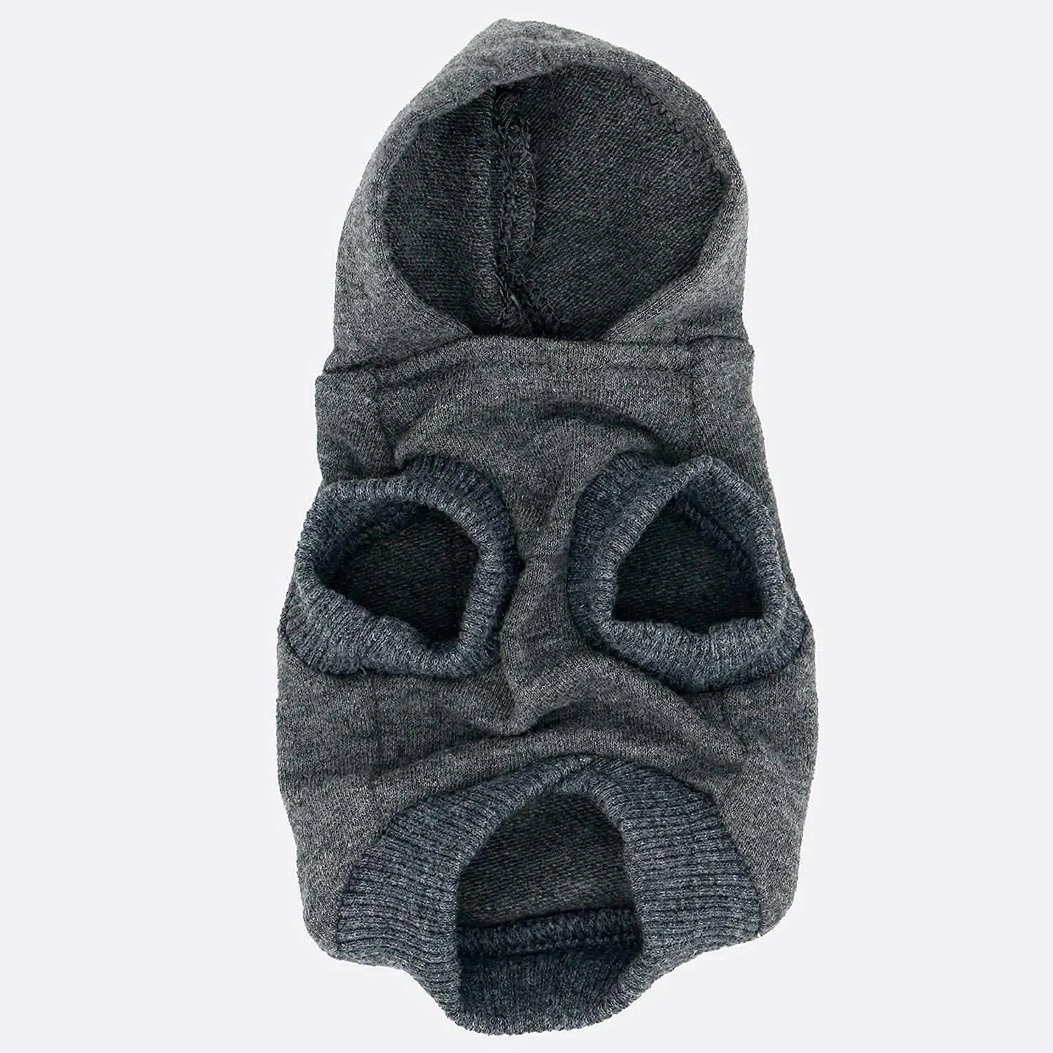 LOPHIPETS Dog Cotton Hoodies Sweatshirts for Small Dogs Chihuahua Puppy Clothes Cold Weather Coat-Charcoal/XS