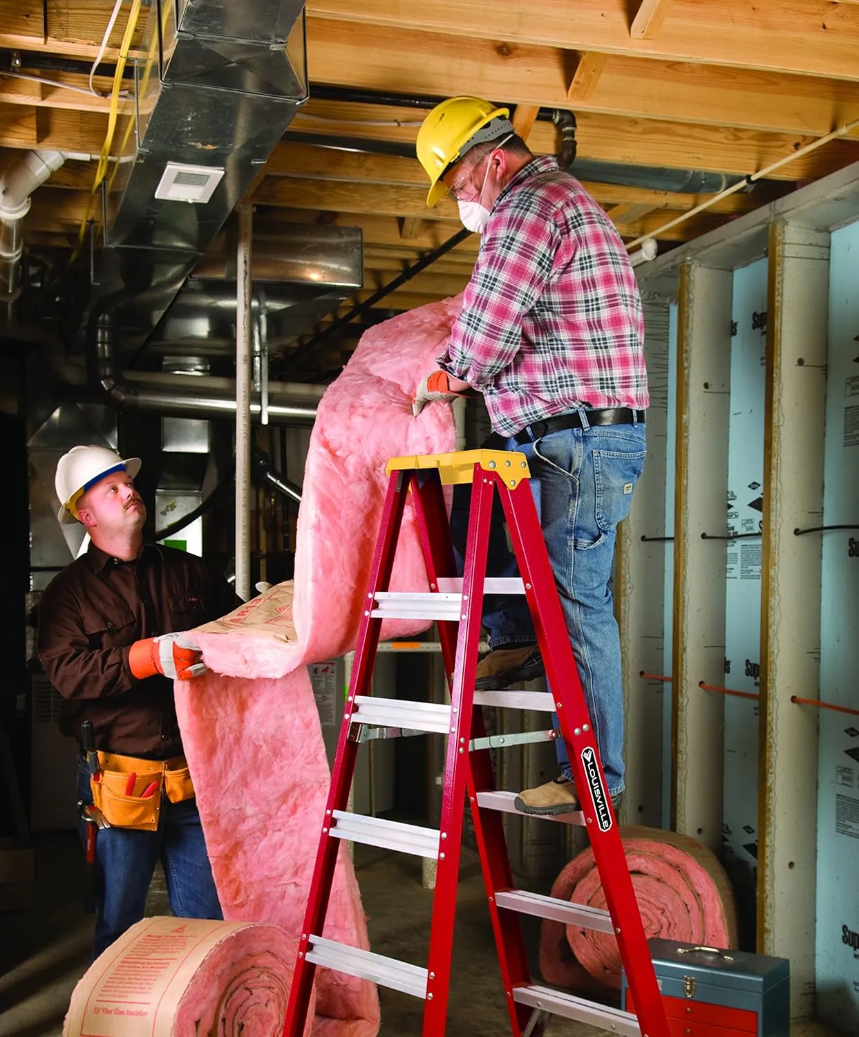 Louisville Ladder 4-Foot Fiberglass Step Ladder, 300-Pound Load Capacity, Type IA, L-3016-04