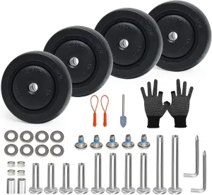 Luggage Suitcase Wheels Replacement Kit, 4 Pieces, 2 inch/50mm TPE Bearing Wheels, Lightweight, Smooth Inline Casters and Spinners for Suitcases, Trolley Bags