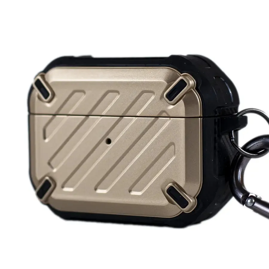 Luxury Armor Shockproof Protective AirPods Pro Case - Gold
