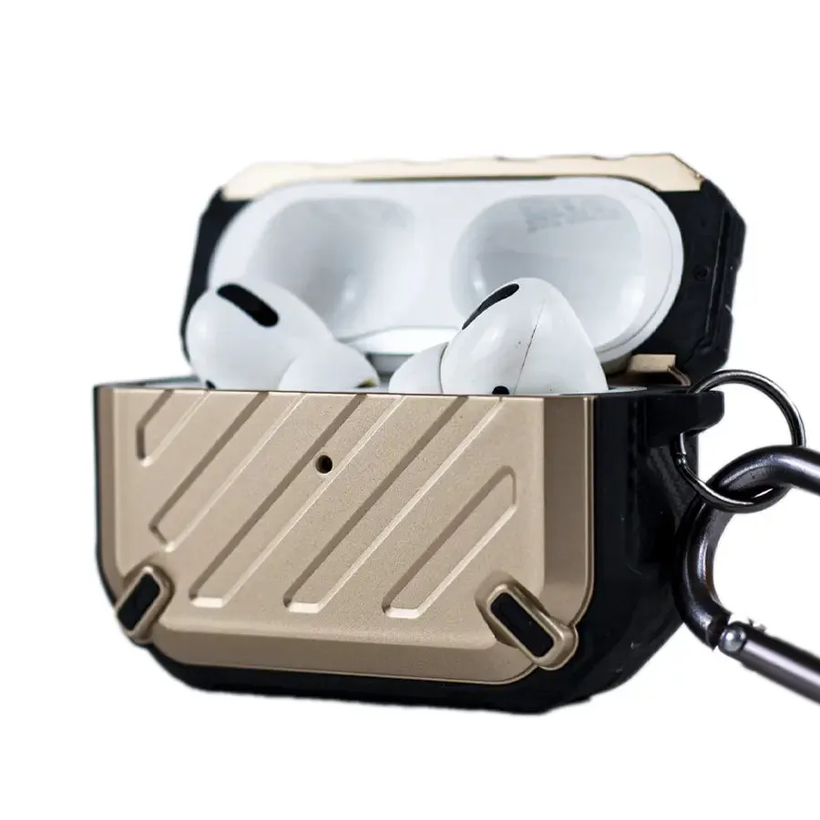 Luxury Armor Shockproof Protective AirPods Pro Case - Gold