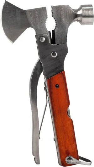 Mad Man Rosewood 12 in 1 Axe Multi-Tool, Men's Accessories Tool Kit