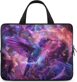 Magic Love Fog Hummingbird Laptop Bag Laptop Case Computer Messenger Bag with Adjustable Shoulder Strap