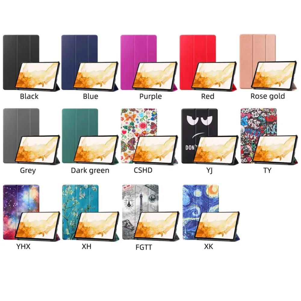 Magnetic Case for Samsung Galaxy Tab S7 Fe 12.4 T730 T733 T736 T7387 Plus 12.4 T970 T975 8 Plus 12.4 Sm-x800 Sm-x806