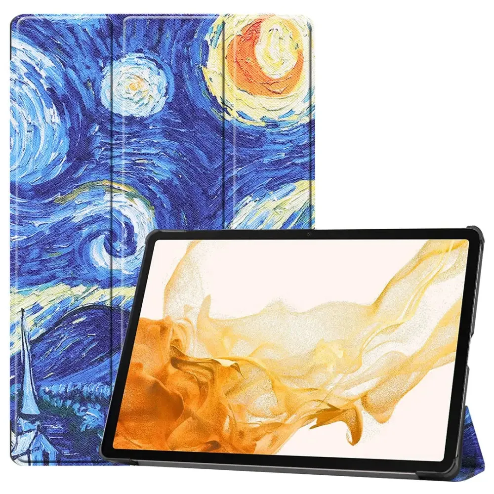 Magnetic Case for Samsung Galaxy Tab S7 Fe 12.4 T730 T733 T736 T7387 Plus 12.4 T970 T975 8 Plus 12.4 Sm-x800 Sm-x806