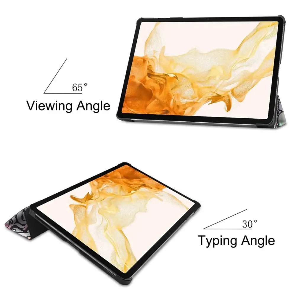 Magnetic Case for Samsung Galaxy Tab S7 Fe 12.4 T730 T733 T736 T7387 Plus 12.4 T970 T975 8 Plus 12.4 Sm-x800 Sm-x806