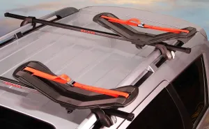 Malone SeaWing 2-Pack V-Style Kayak Carrier with SpeedLine Tie-Downs, Universal JAWZ Mounting Hardware, Corrosion-Resistant Polycarbon Frame, 75 lb Capacity per Boat, Fits Most Crossbars