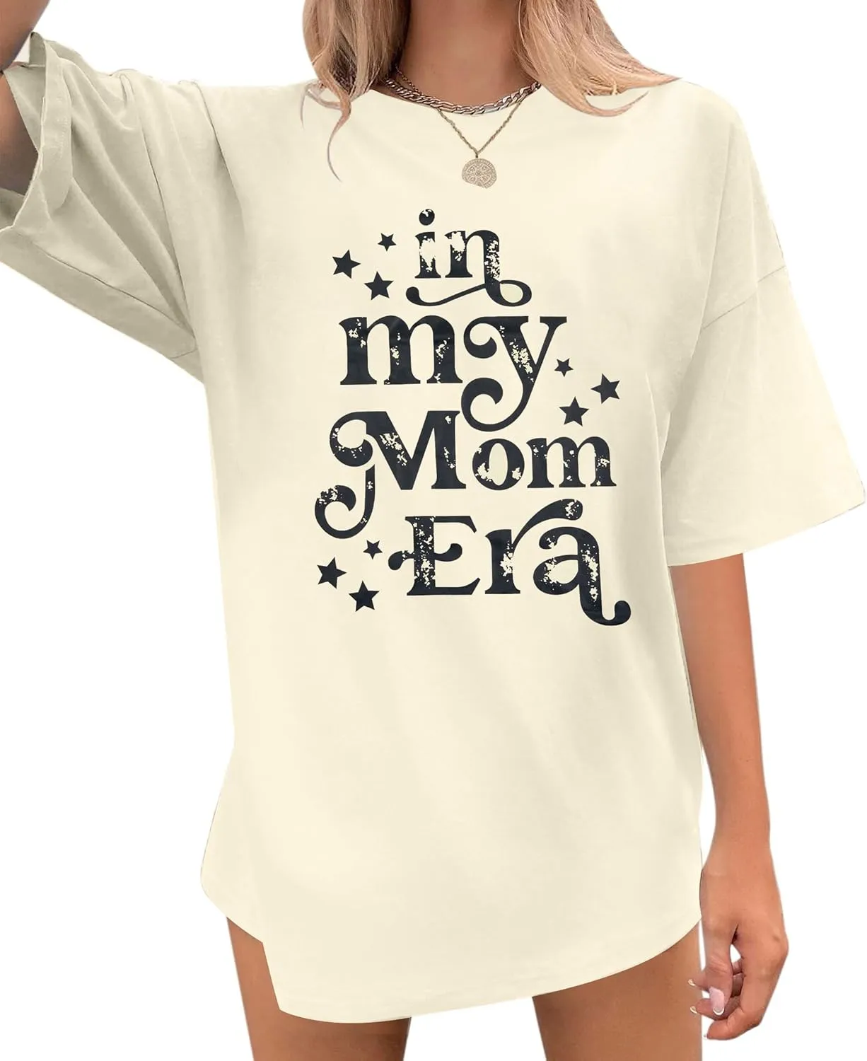 Mama Shirts Oversized Mom Shirt Motherhood Tshirt Some Days Tee Funny Short Sleeve Tops