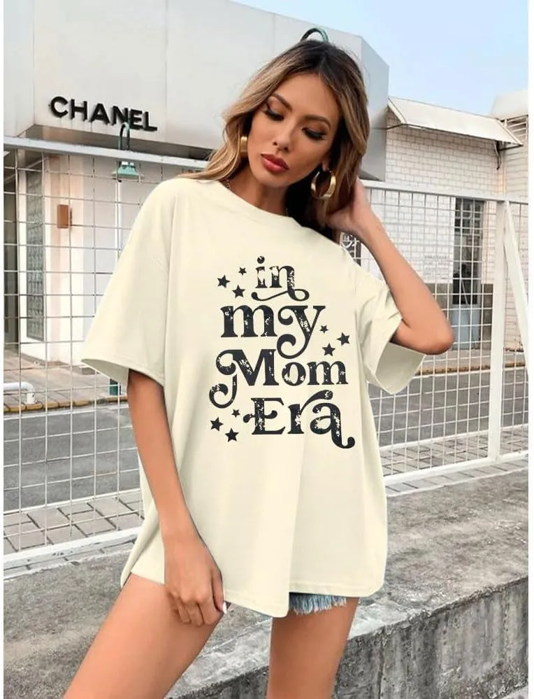 Mama Shirts Oversized Mom Shirt Motherhood Tshirt Some Days Tee Funny Short Sleeve Tops