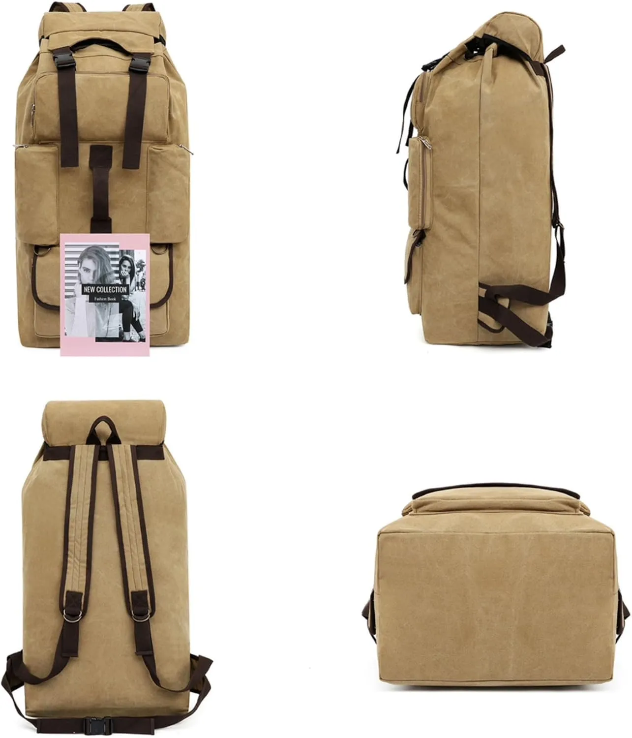 MaxxCloud Military Tactical Duffle Bag Army Rucksack Gym Bag Laptop Backpack Canvas Luggage Travel Bag