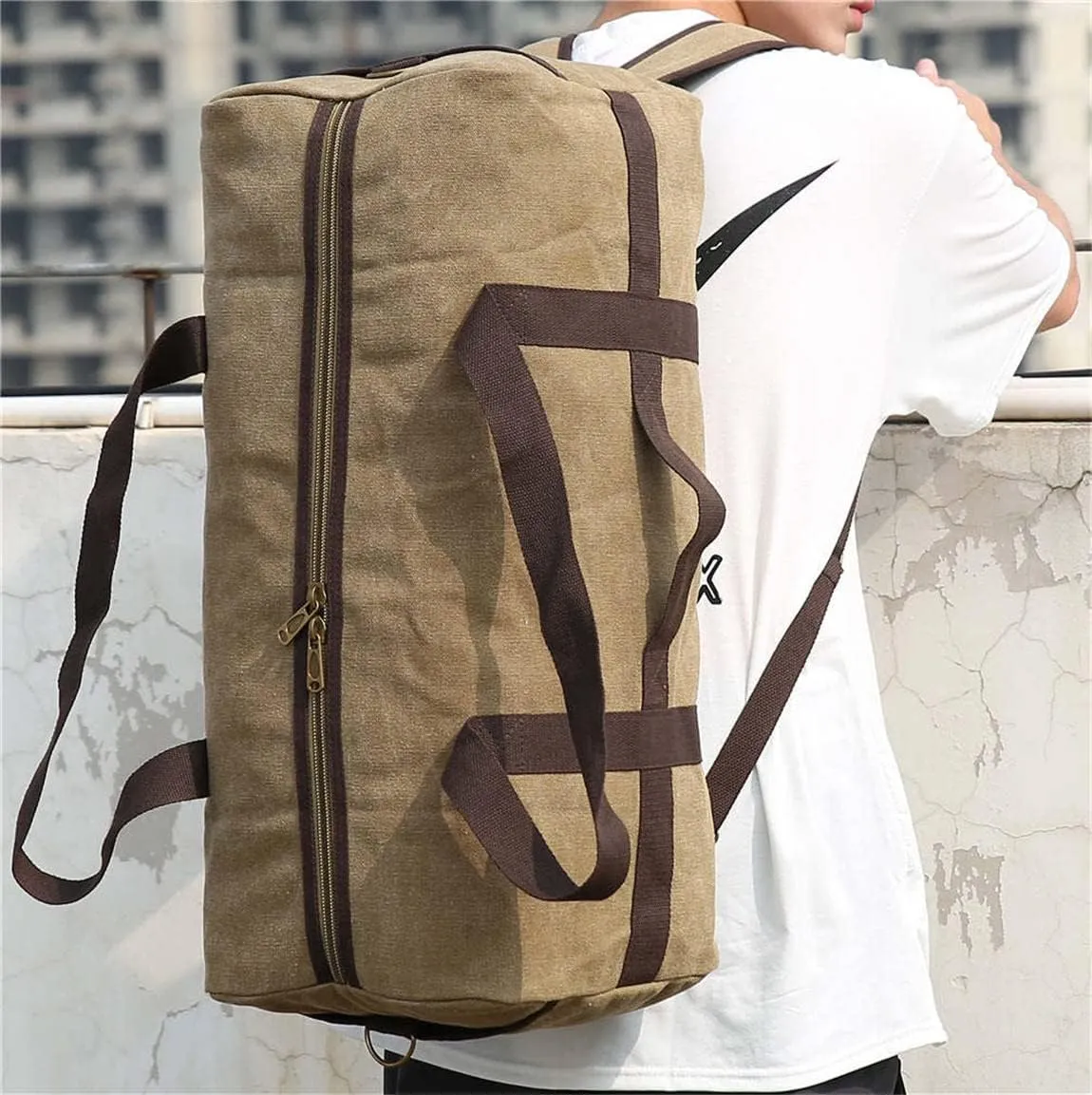 MaxxCloud Military Tactical Range Duffle Bag Heavy Duty Army Rucksack Luggage Canvas Laptop Backpack,for Work,Travel,Gym
