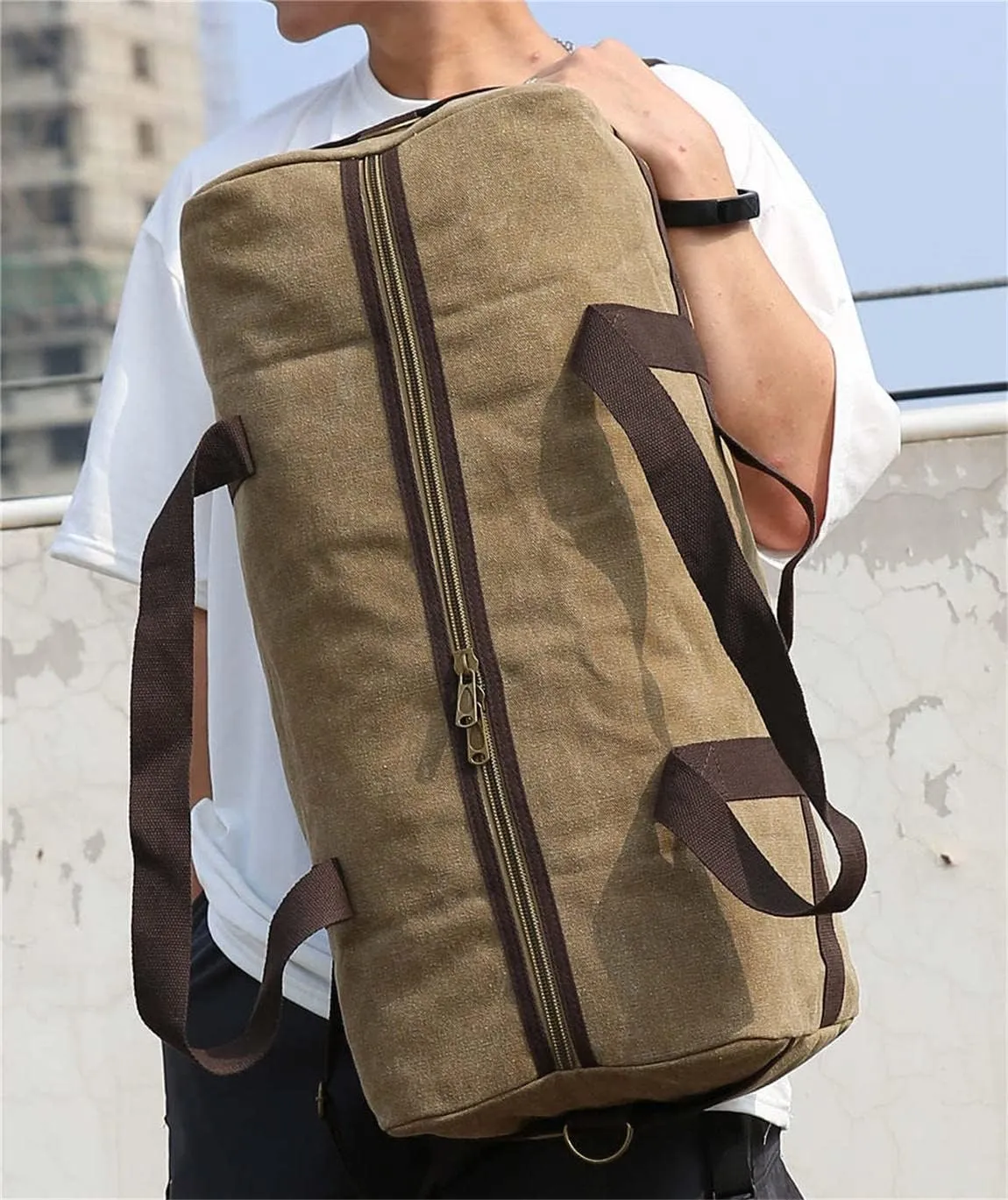MaxxCloud Military Tactical Range Duffle Bag Heavy Duty Army Rucksack Luggage Canvas Laptop Backpack,for Work,Travel,Gym