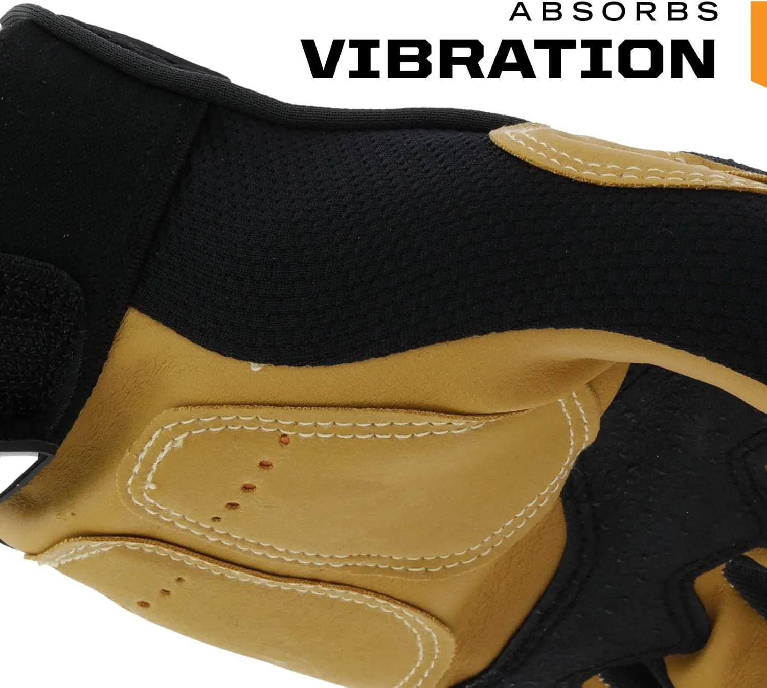 Mechanix Wear: Material4X M-Pact Synthetic Leather Work Gloves, Safety Gloves with Impact Protection and Vibration Absorption, Abrasion Resistance, Work Gloves for Men (Brown, Large)