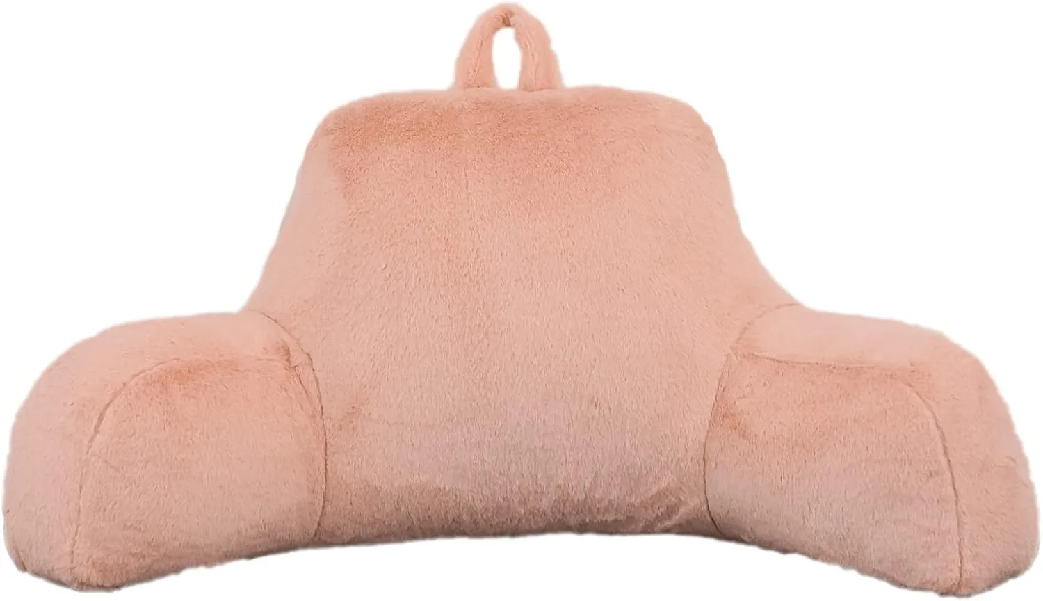Meeting Story Reading Pillow Adult Backrest with Arms, Back Pillow Support for Sitting Up in Bed Chair Pillow Reading & Bed Rest Pillows (Pink)