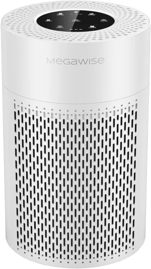 MEGAWISE Air Purifier EPI235A for Small Rooms | H13 True HEPA Filter | Removes Dust, Smoke, Pet Hair | Ideal for Home, Office, Bedroom