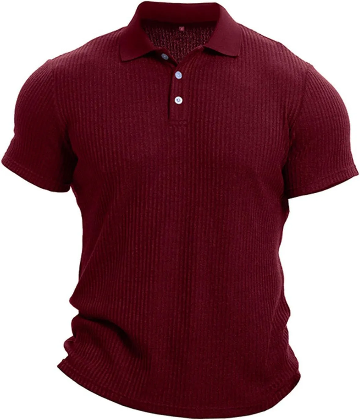 Men Short Sleeve Shirts Casual Lapel Button T-Shirts Trendy Loose Fit Athletic Beach Tops Fashion Summer Clothes