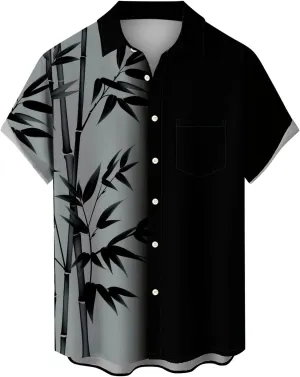 Men's Classic Everyday Soft Beach Flower Shirt and Long Suits Mens Cotton Crew Neck T-Shirt Henley