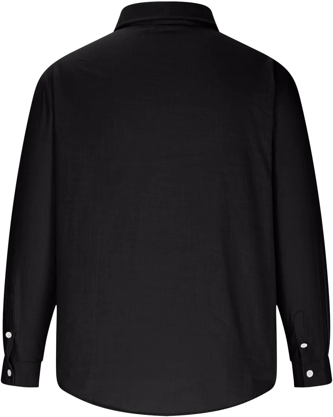 Men's Linen Polos Shirts Long Sleeve Hippie Casual Beach T-Shirt Casual Regular Fit Golf Shirt with Collar