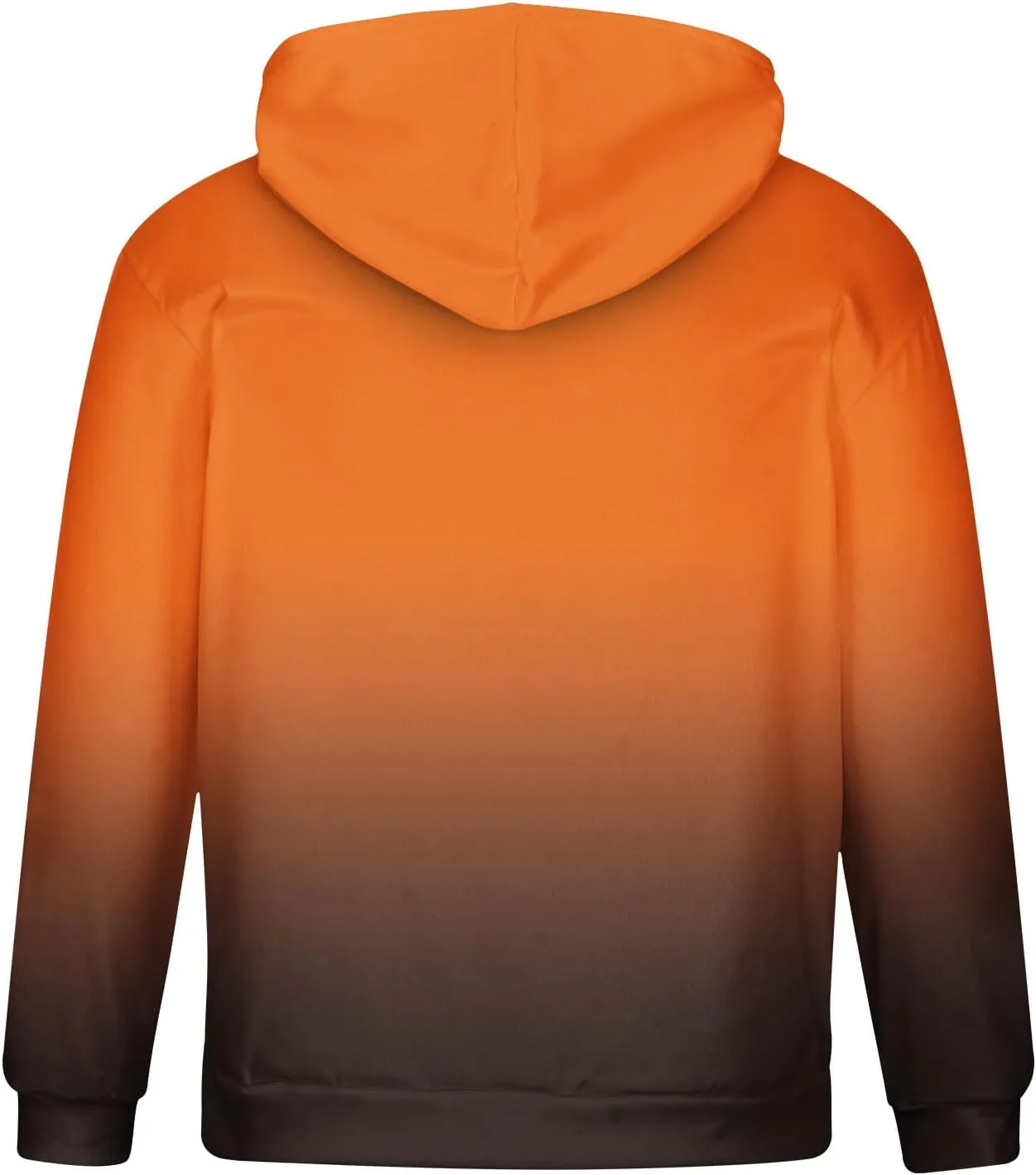 Men's Plus Size Graphic Hoodies Casual Fashion Gradient Color Long Sleeve Hooded Sweatshirt Loose Fit Muscle Pullover