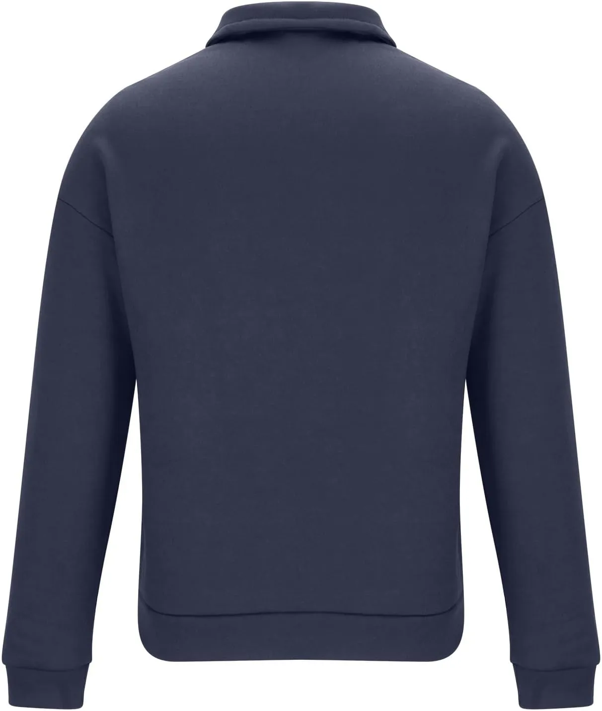 Mens Quarter Zip Pullover Sweatshirt Oversized 2024 Fall Long Sleeve T Shirt Collared Loose Casual Outdooer Pullover