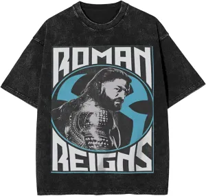 Men's Vintage Oversized Drop Shoulder Novelty T Shirts Loose Wash Solid Tees Tops