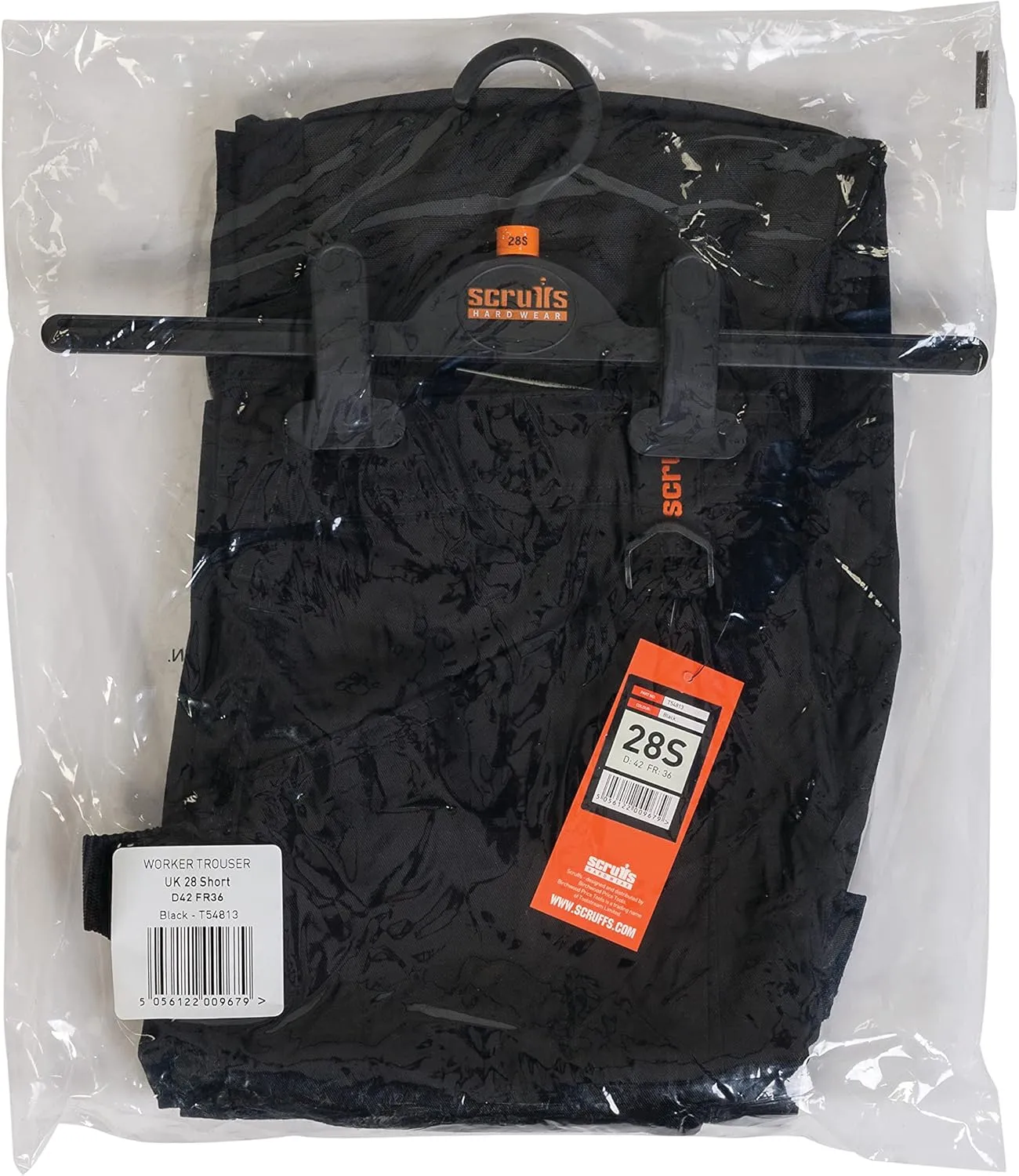 Men's Worker Trousers, Black Work Trousers