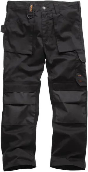 Men's Worker Trousers, Black Work Trousers