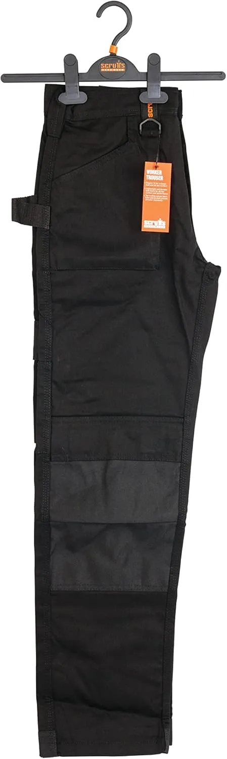 Men's Worker Trousers, Black Work Trousers