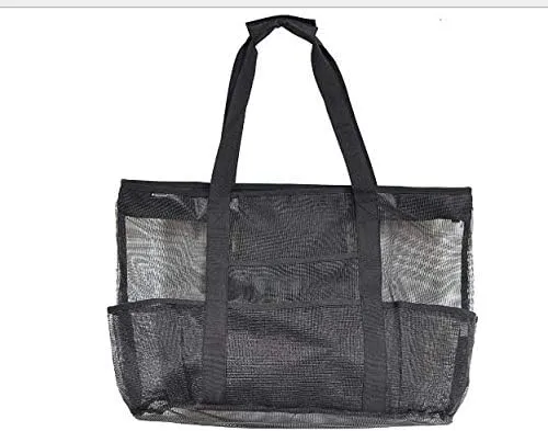 Mesh Sand Free Bag - Strong Lightweight Bag For Beach & Vacation Essentials. Tons of Storage!