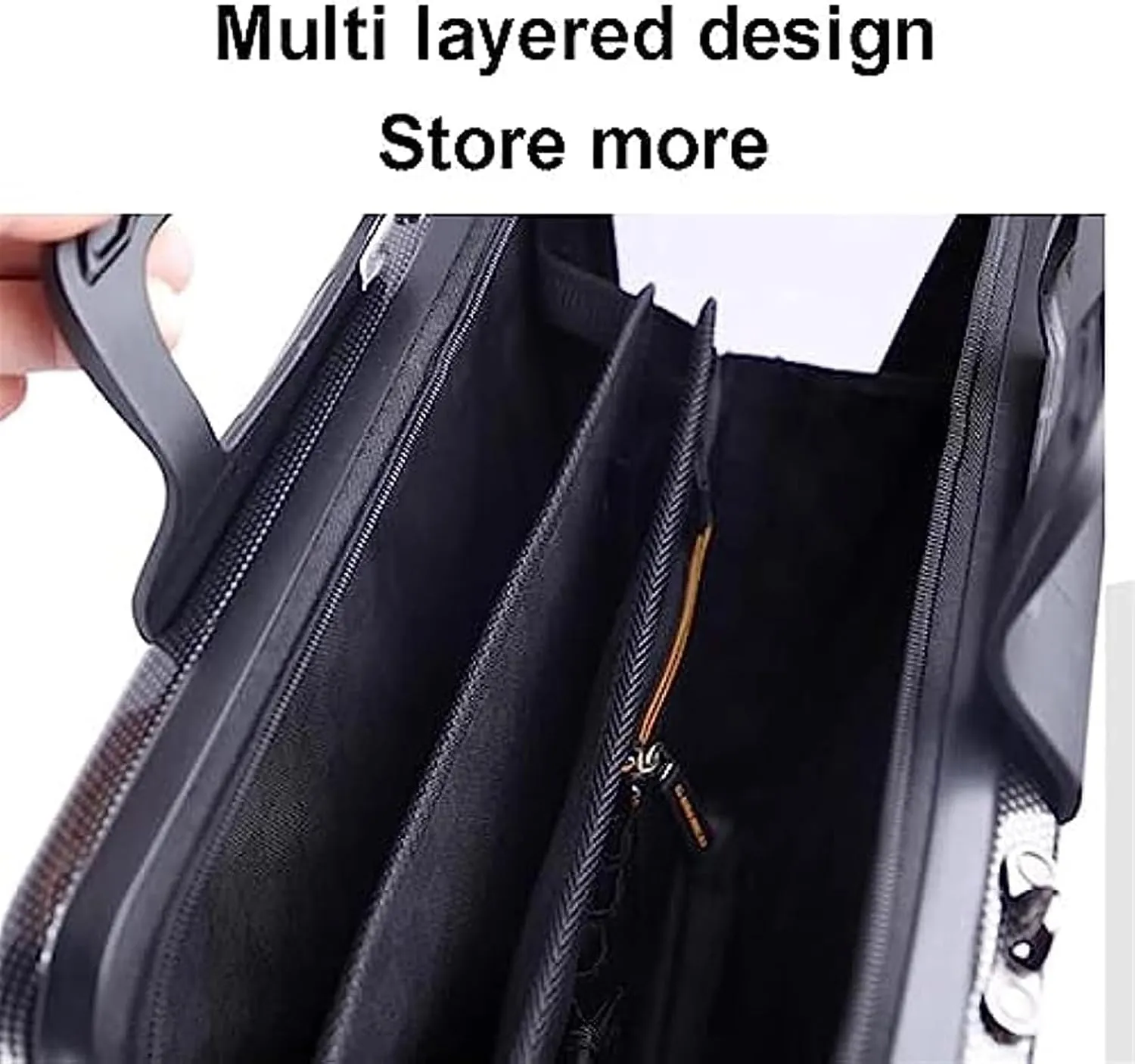 Metal Briefcase Tote Computer Case Bag Business Slim Shoulder Documentation Office Lawyer Briefcase (Color: Silver)