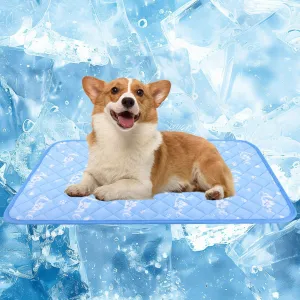 MH MYLUNE HOME Dog Cooling Mat 36x23 Inch - Arc-Chill Cooling Fiber, Endothermic Color Changing Pet Pad for Dogs & Cats, Double-Sided Cooling & Warm, Foldable & Washable Summer Blanket
