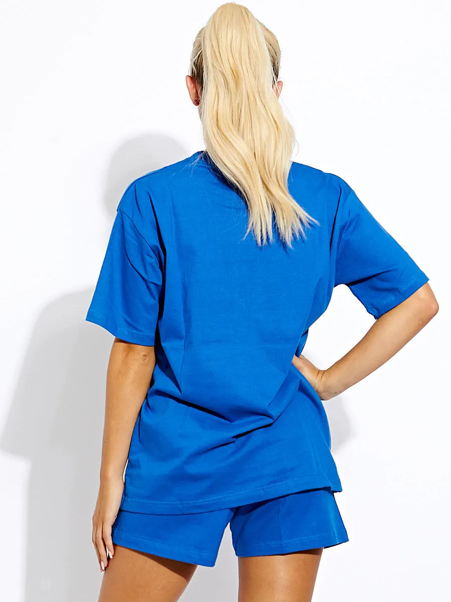 Miami Beach Oversized T-Shirt & Shorts Co-ord