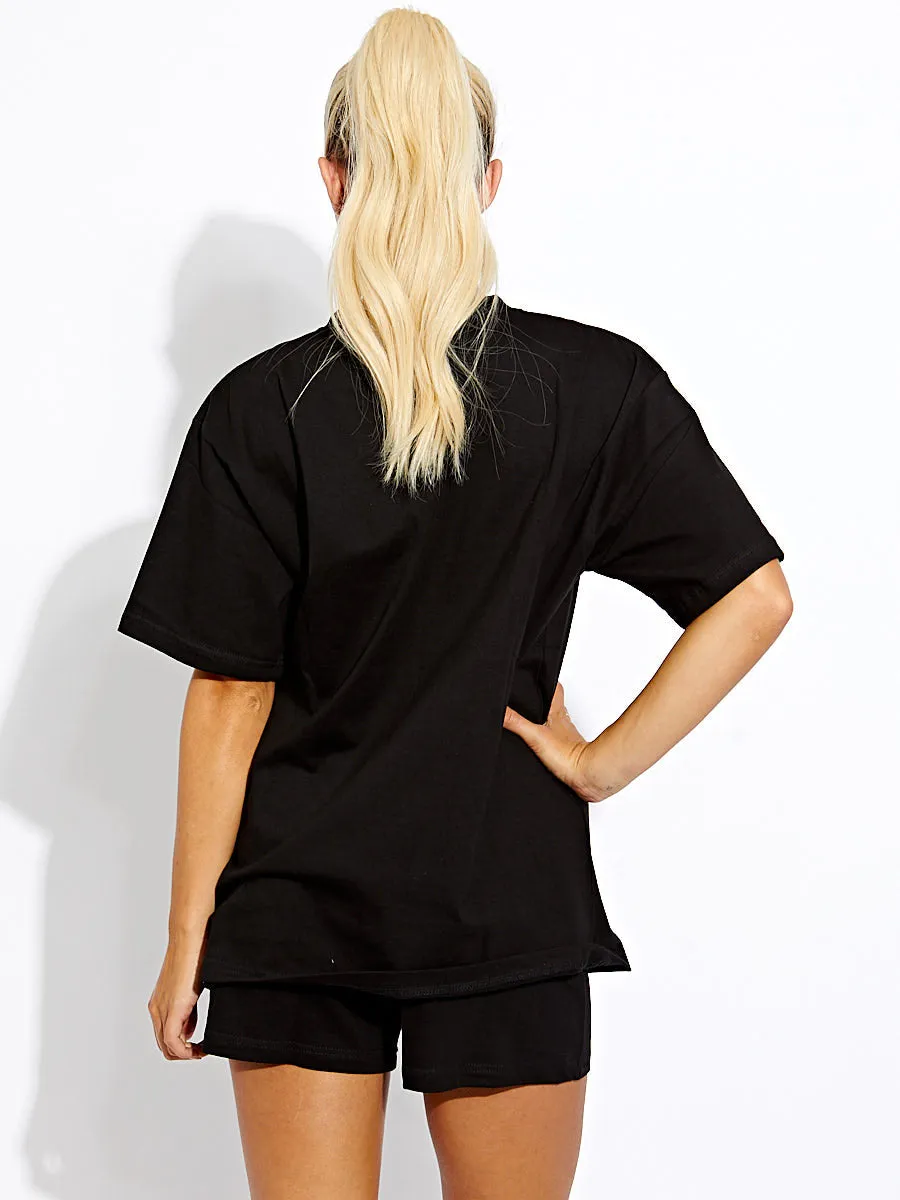 Miami Beach Oversized T-Shirt & Shorts Co-ord