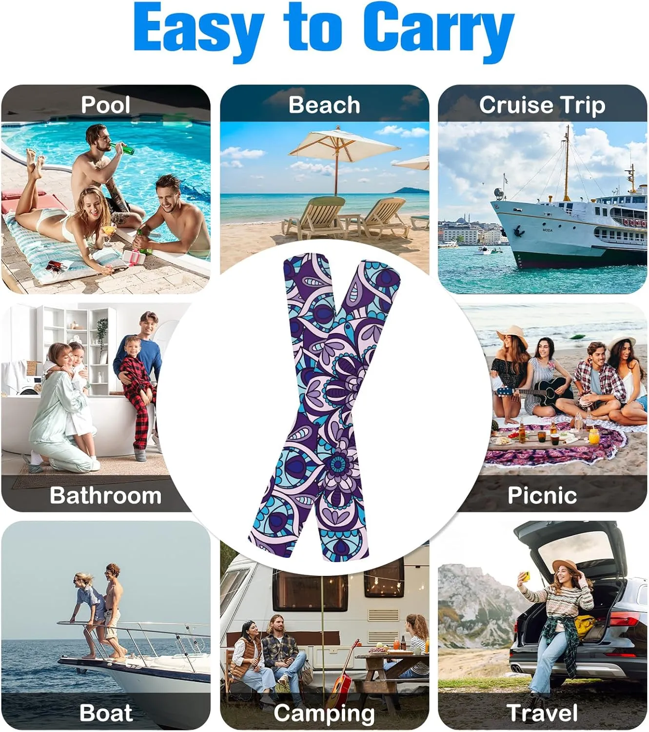 Microfiber Beach Towel Sand Free Towels are Quick Dry Light Weight Super Absorbent Best for Pool Oversized Extra Large 71x35