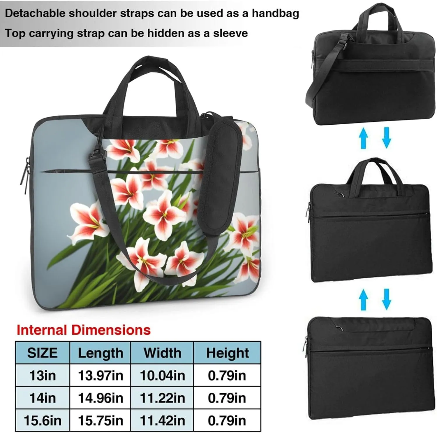 Middle Ages Pattern Laptop Shoulder Bag Notebook Computer Case Briefcase With Shoulder Straps And Handle