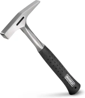 MIDWEST Sheet Metal Hammer - 18 Oz HVAC Hammer, Made in the USA - MWT-18A