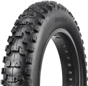 MOHEGIA Ebike Fat Tire: 20 x 4.0 Inch E-Bike Mountain Bicycle Tire Replacement,High-Performance Puncture-Resistant and All-Terrain Folding Electric MTB Tire with Offroad or Trail Riding
