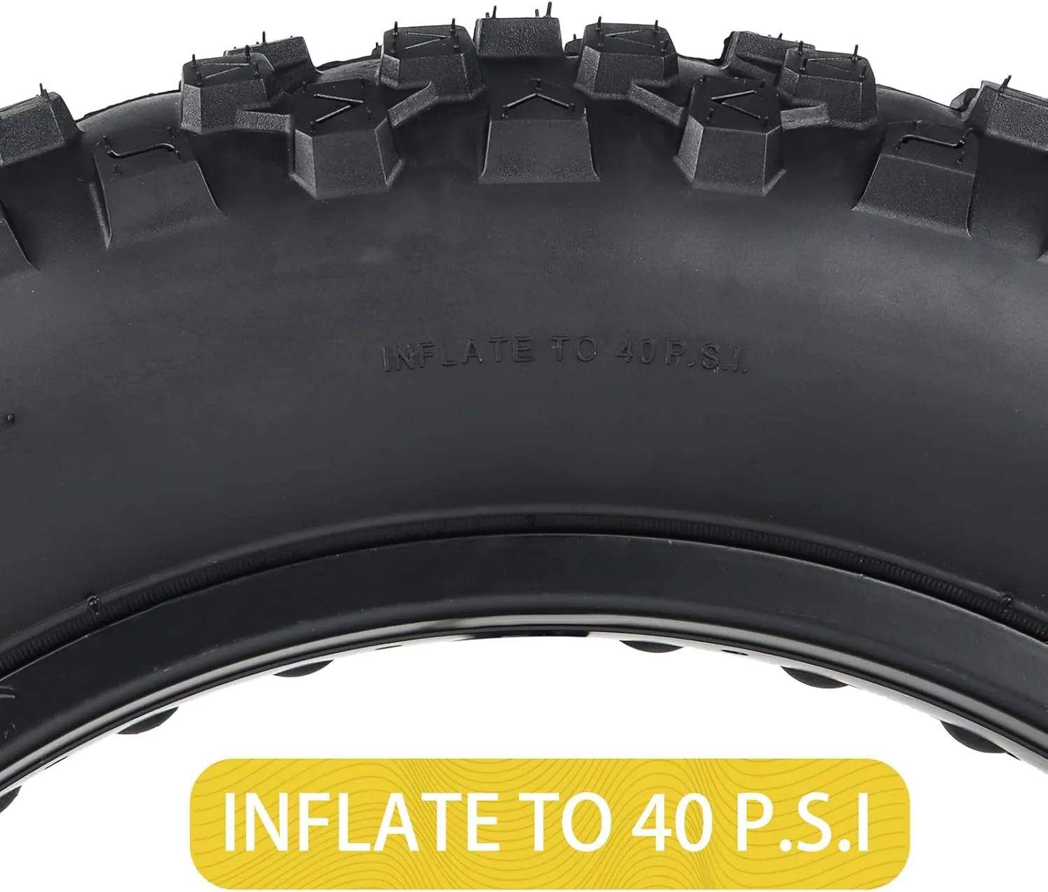 MOHEGIA Ebike Fat Tire: 20 x 4.0 Inch E-Bike Mountain Bicycle Tire Replacement,High-Performance Puncture-Resistant and All-Terrain Folding Electric MTB Tire with Offroad or Trail Riding