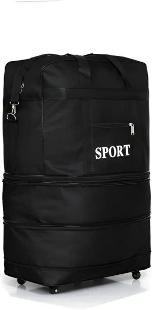 Mokcoliy]【Travel Bag Large Capacity Foldable Luggage with Spinner Wheels for 【International Travel】 – for Students, Oxford Fabric, Waterproof