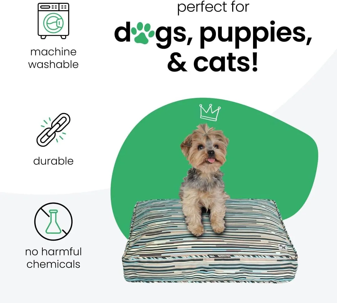 Molly Mutt Huge Dog Bed Cover - I Don’t Like Mondays Print - Measures 36" x45"x5"- 100% Cotton - Durable - Breathable - Sustainable - Machine Washable Dog Bed Cover
