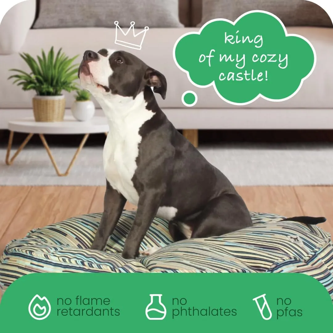 Molly Mutt Huge Dog Bed Cover - I Don’t Like Mondays Print - Measures 36" x45"x5"- 100% Cotton - Durable - Breathable - Sustainable - Machine Washable Dog Bed Cover