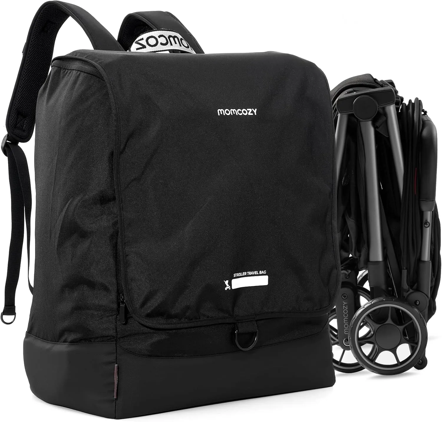 Momcozy Stroller Travel Bag for Airplane | Suit ClickGo Stroller | Compatible with Strollers Folded Dimensions of 22.1 X 17.3 X 9.8 Inch | Fit Most Major Brand | Hand-held ＆ Back-carrying